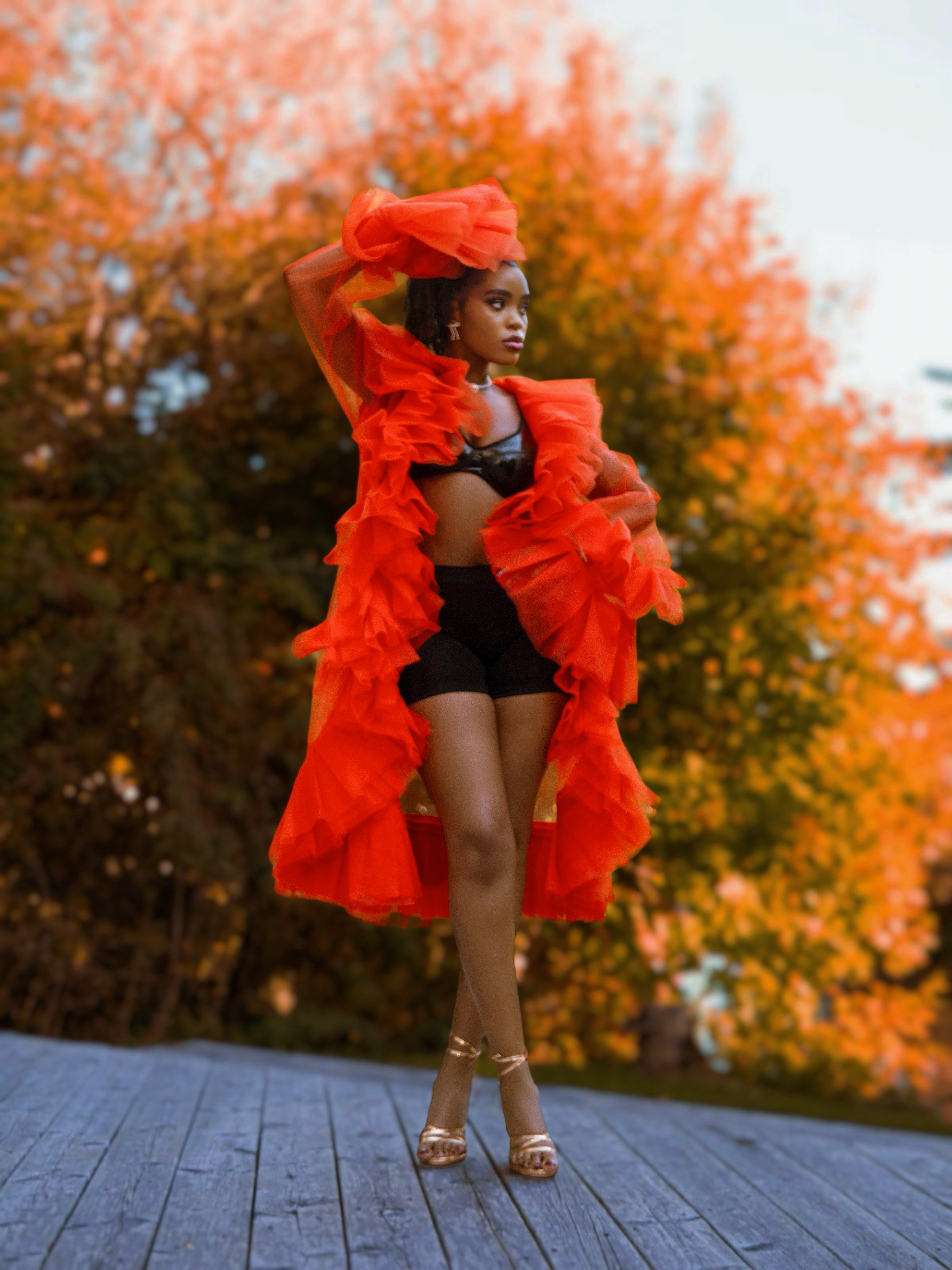Please Me Robe - Tulle Statement Dress - Dimaz