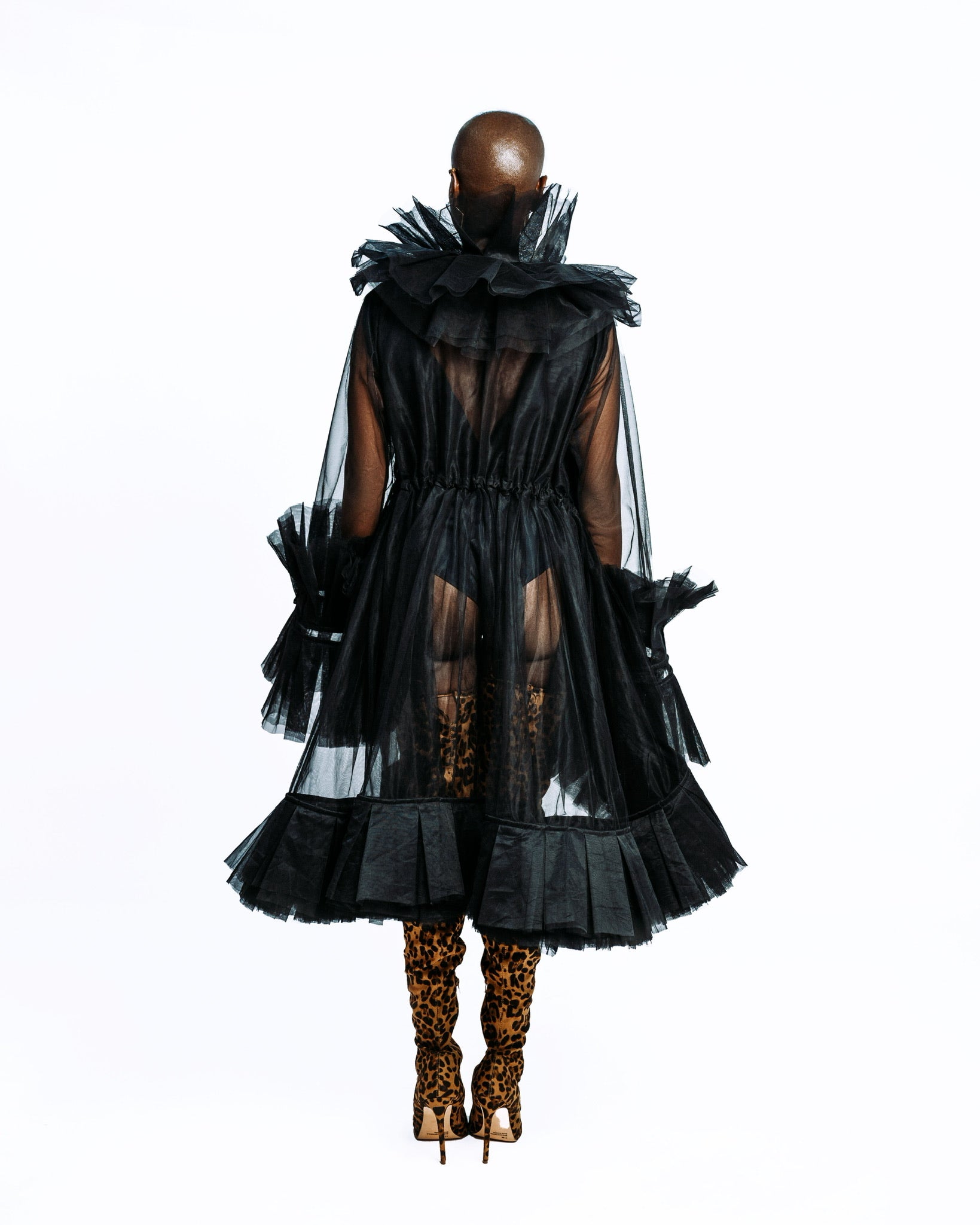 Please Me Robe - Tulle Statement Dress - Dimaz
