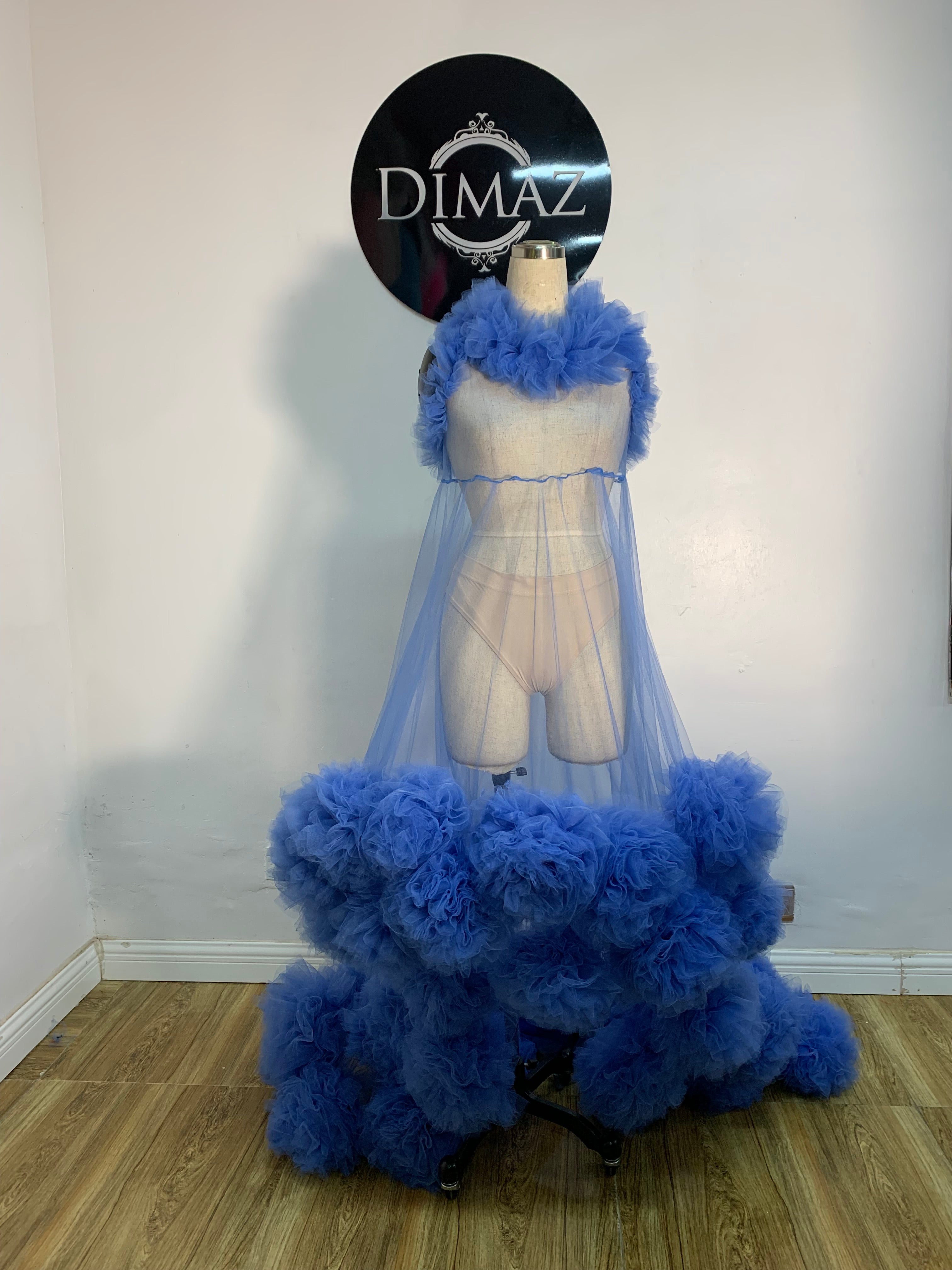 Pom Pom Mania Dress - Whimsical Tulle Dress - Dimaz