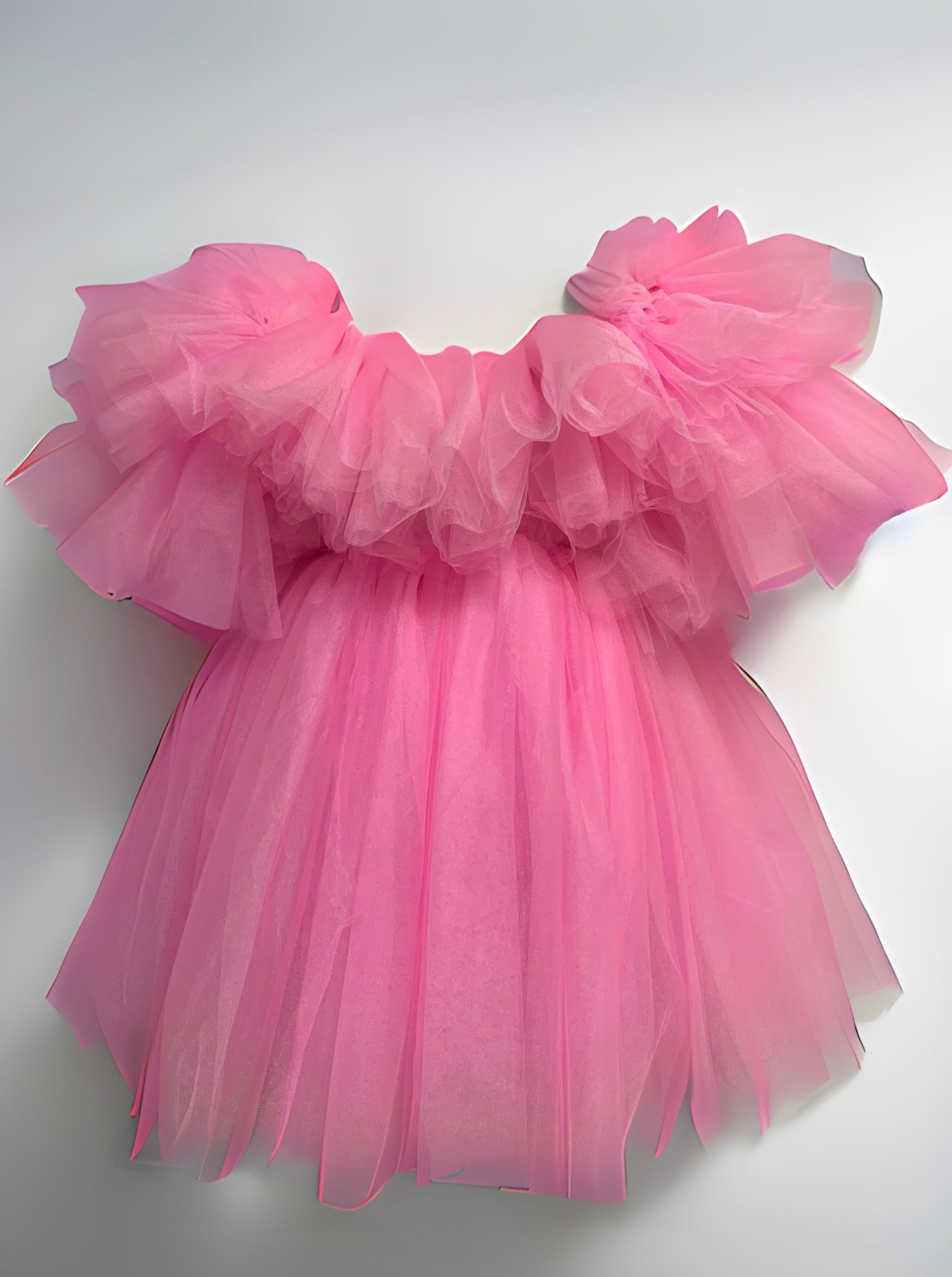 Be Mine Dress - Romantic Off-Shoulder Tulle Dress - Dimaz