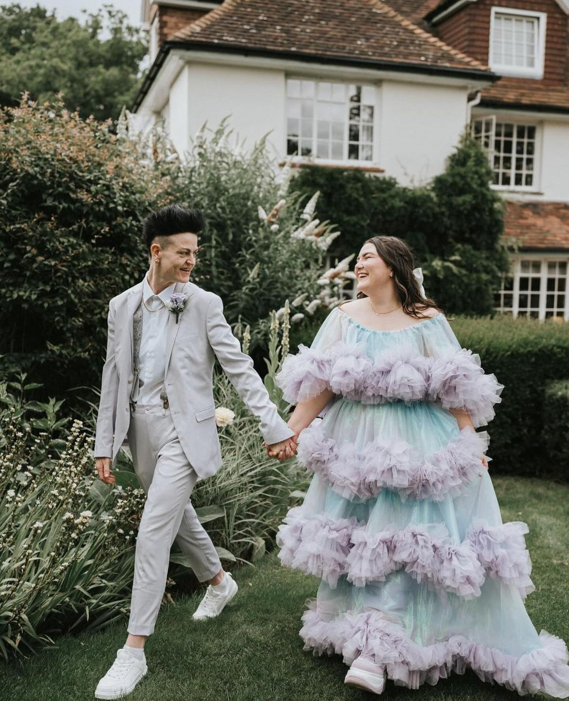 Alice In Wonderland Dress - Pastel Tulle Ball Gown - Dimaz