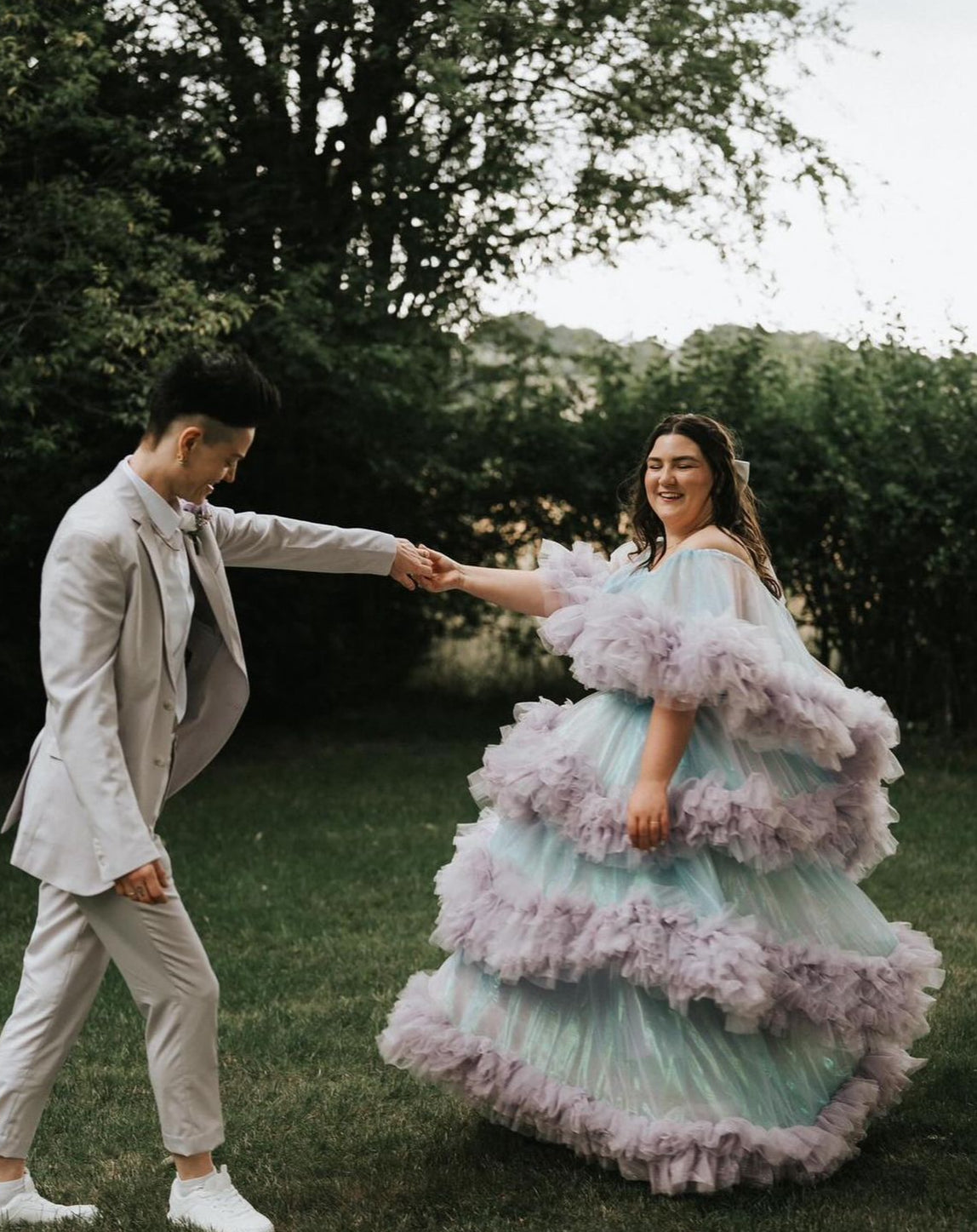 Alice In Wonderland Dress - Pastel Tulle Ball Gown - Dimaz