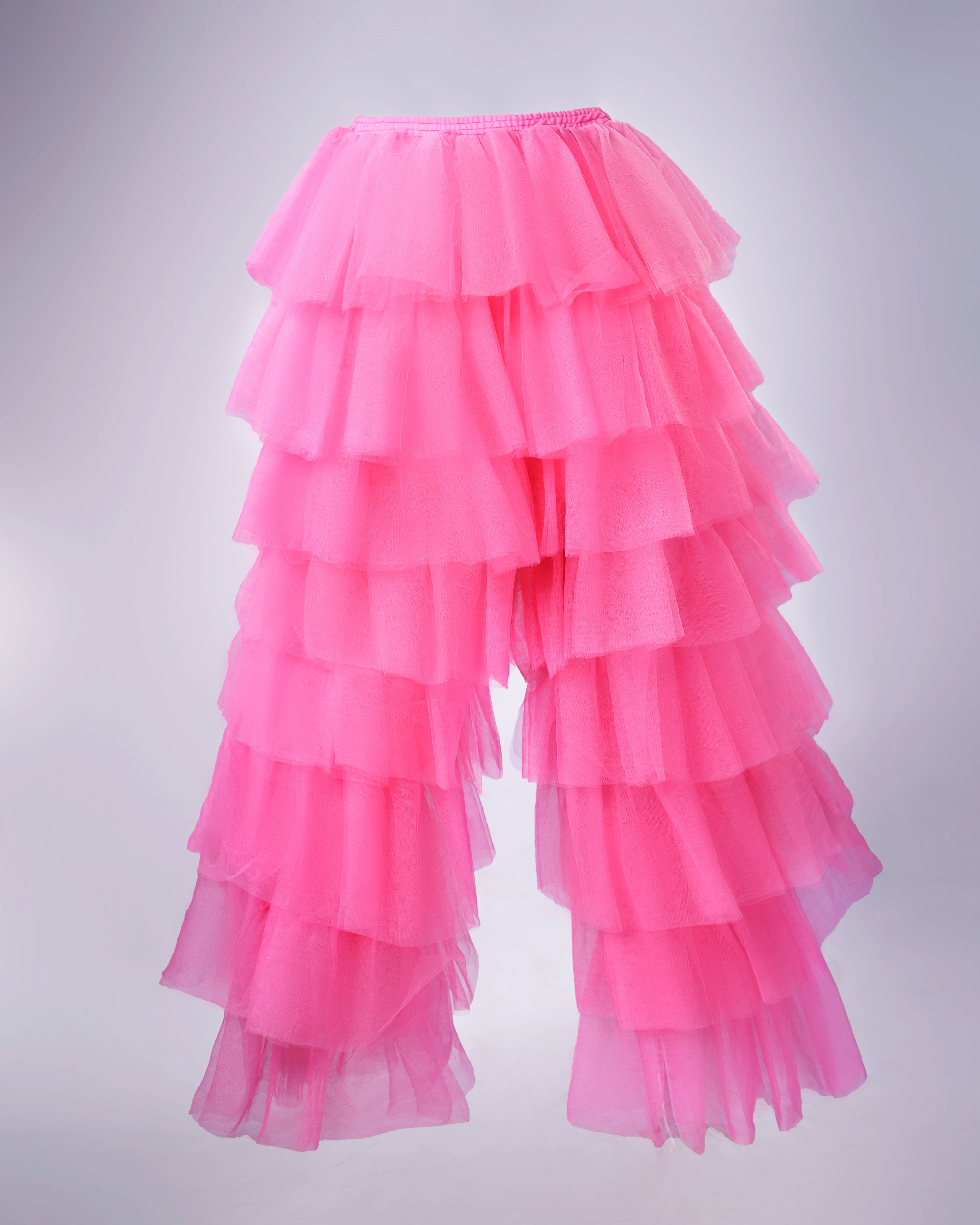 Honey Pants - Tulle Ruffled Layered Trousers - Dimaz
