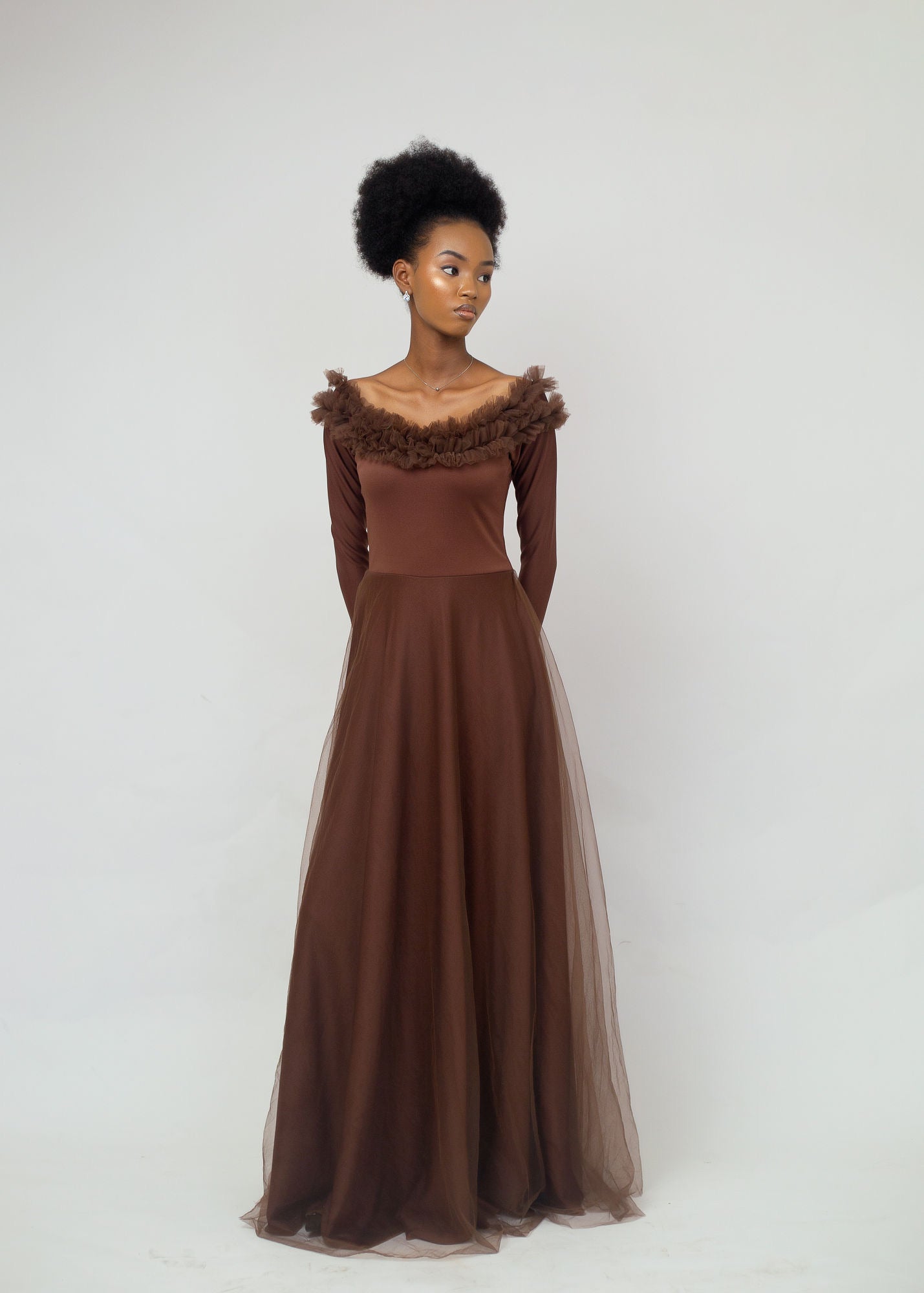 Alluring Angel Dress - Floor-Length Elegant Gown - Dimaz