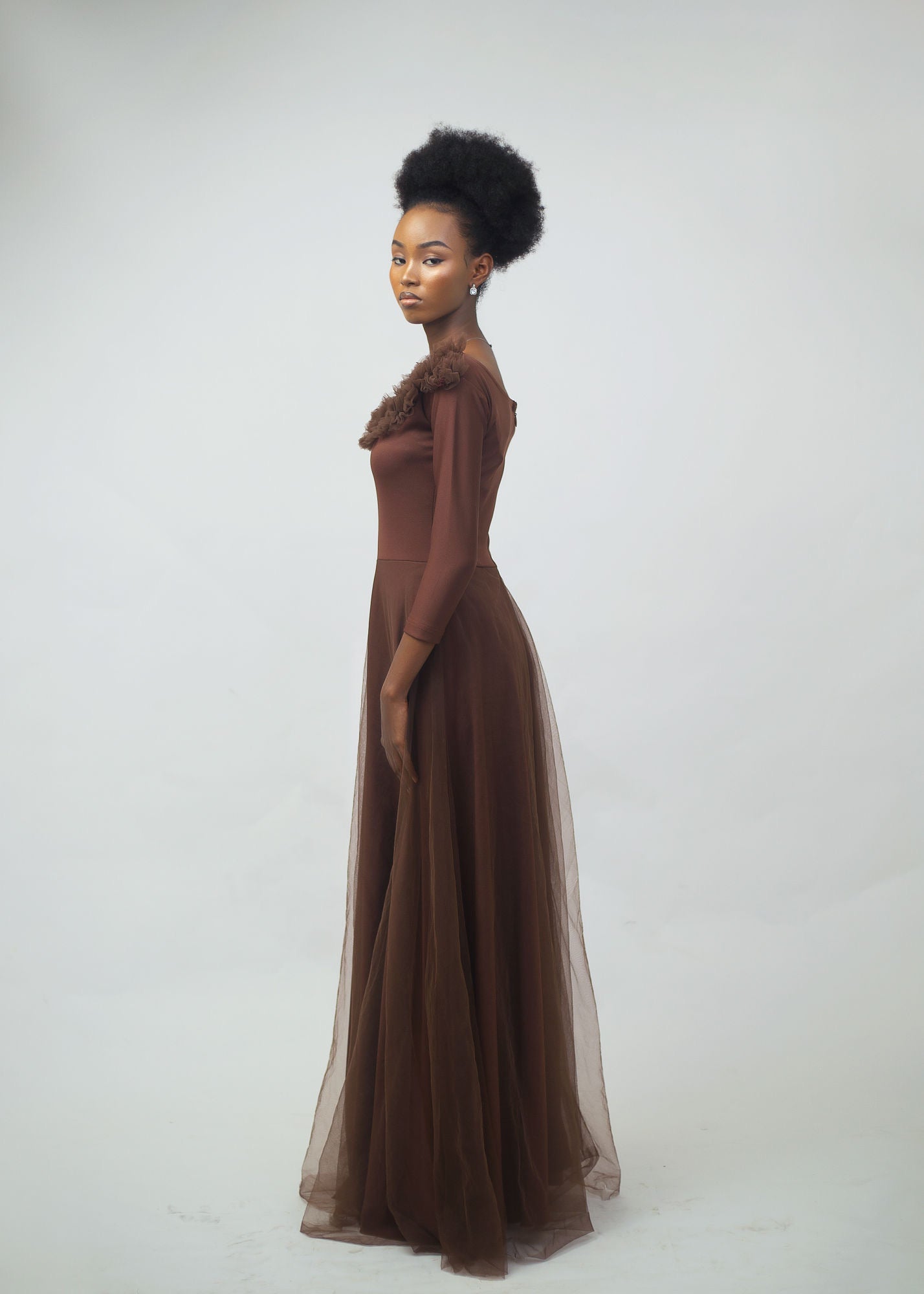 Alluring Angel Dress - Floor-Length Elegant Gown - Dimaz