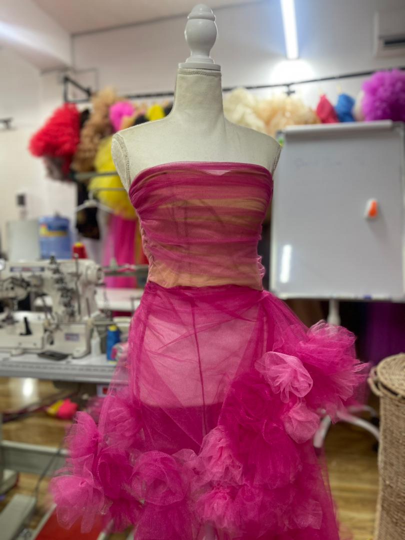 Amira Pink Tulle Dress - Dimaz