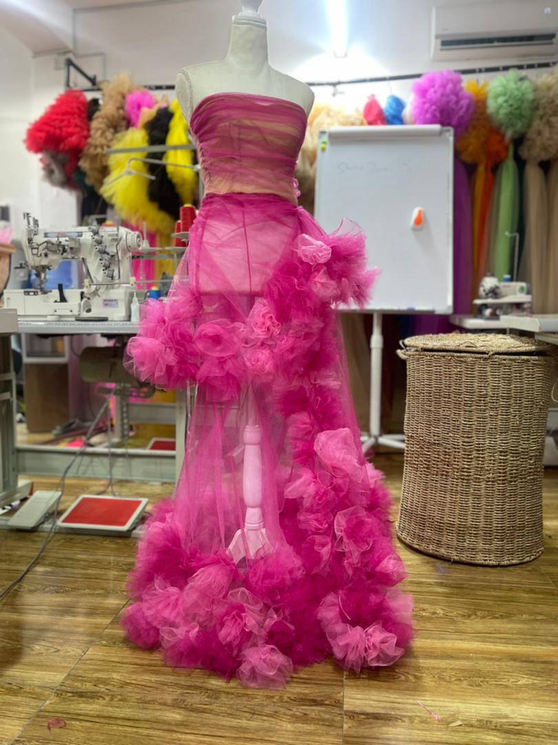 Amira Pink Tulle Dress - Dimaz