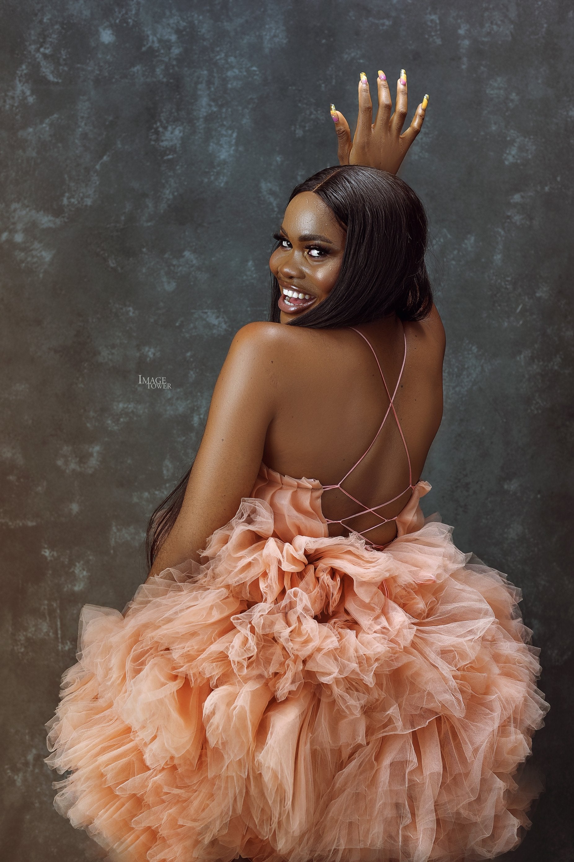 Bloom Dress – Backless Criss Cross Fluffy Tulle Dress - Dimaz