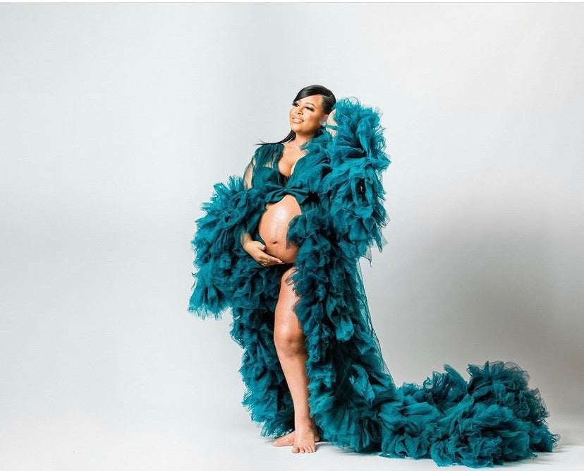 Lush Robe – Soft Flowy Tulle Photoshoot Robe - Dimaz