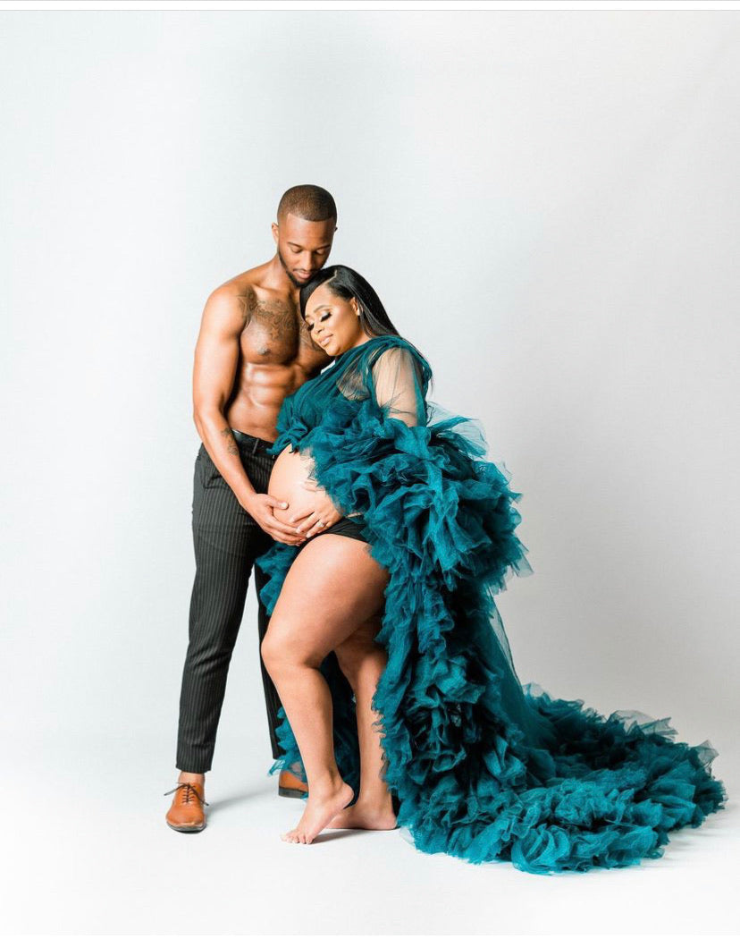Lush Robe – Soft Flowy Tulle Photoshoot Robe - Dimaz