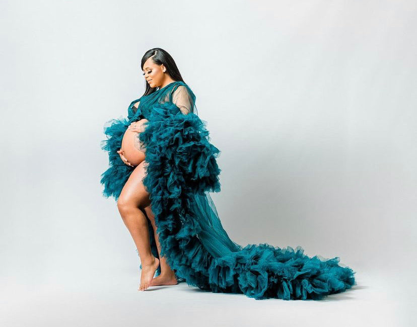 Lush Robe – Soft Flowy Tulle Photoshoot Robe - Dimaz
