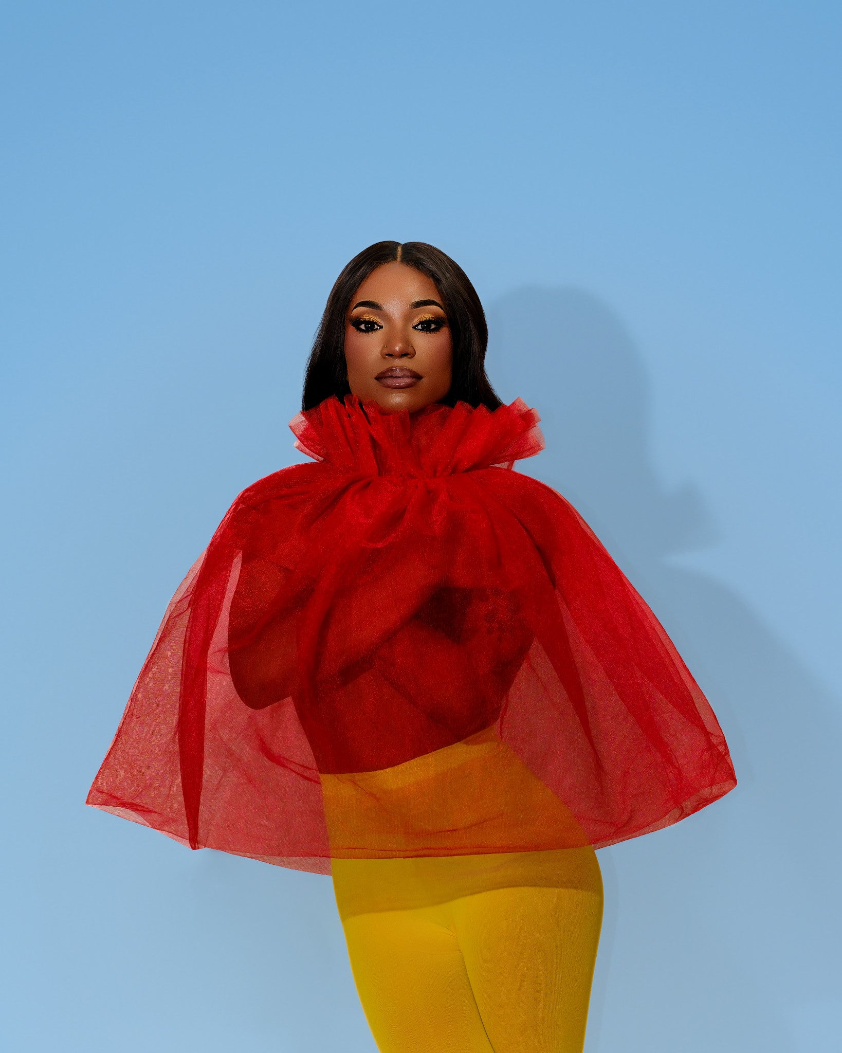 Self Love Puffy Jacket | Women's Cropped Tulle Jacket with Long