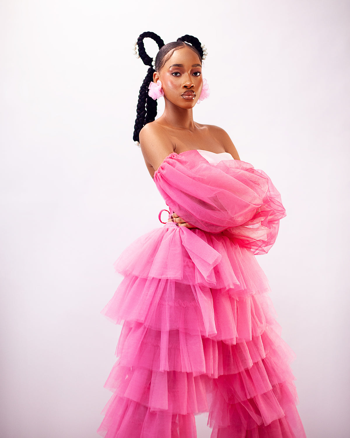Honey Pants | Women's Tulle Ruffled Layered Pants for Statement Looks